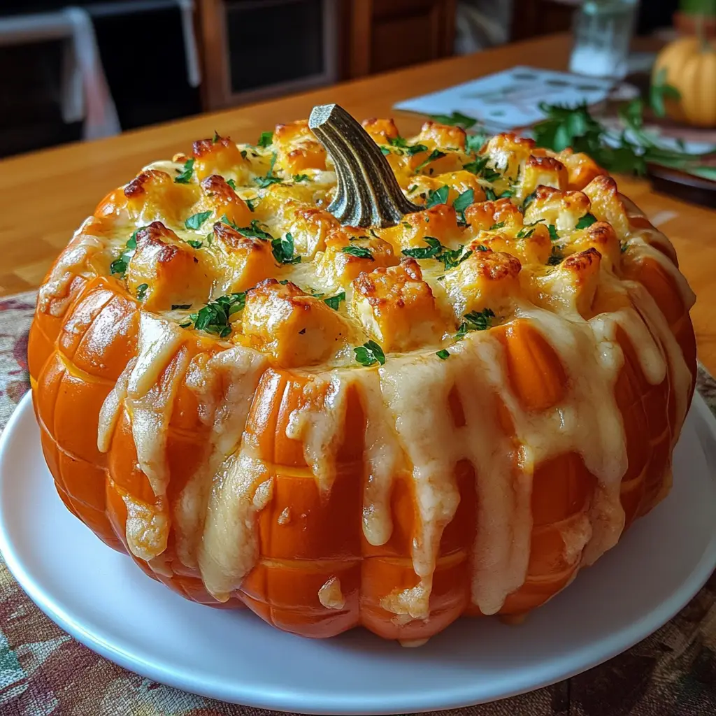 Pumpkin-Shaped Cheese BalL