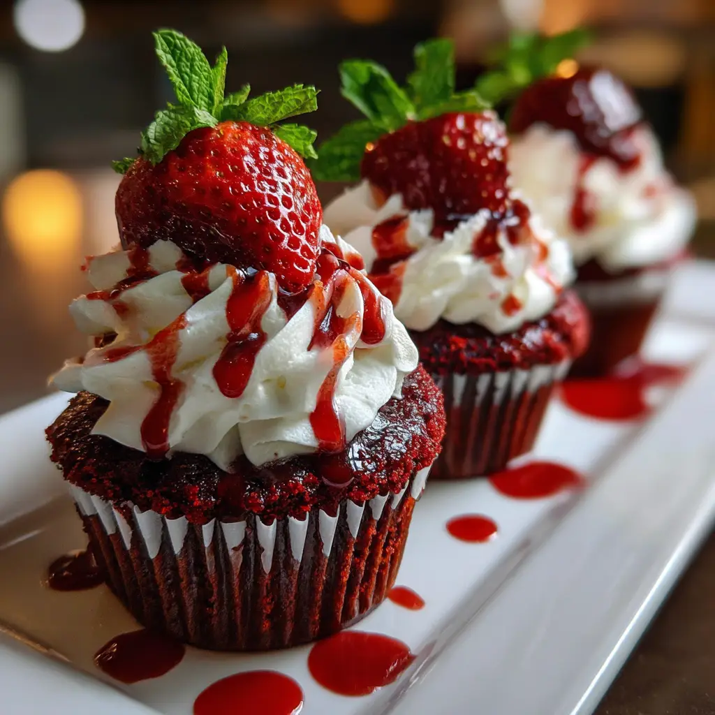 Bloody Red Velvet Cupcakes