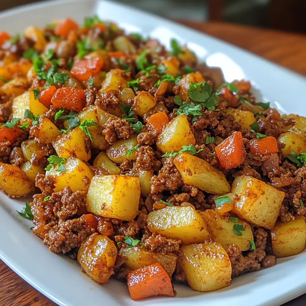 Ground Beef with Potatoes Picadillo