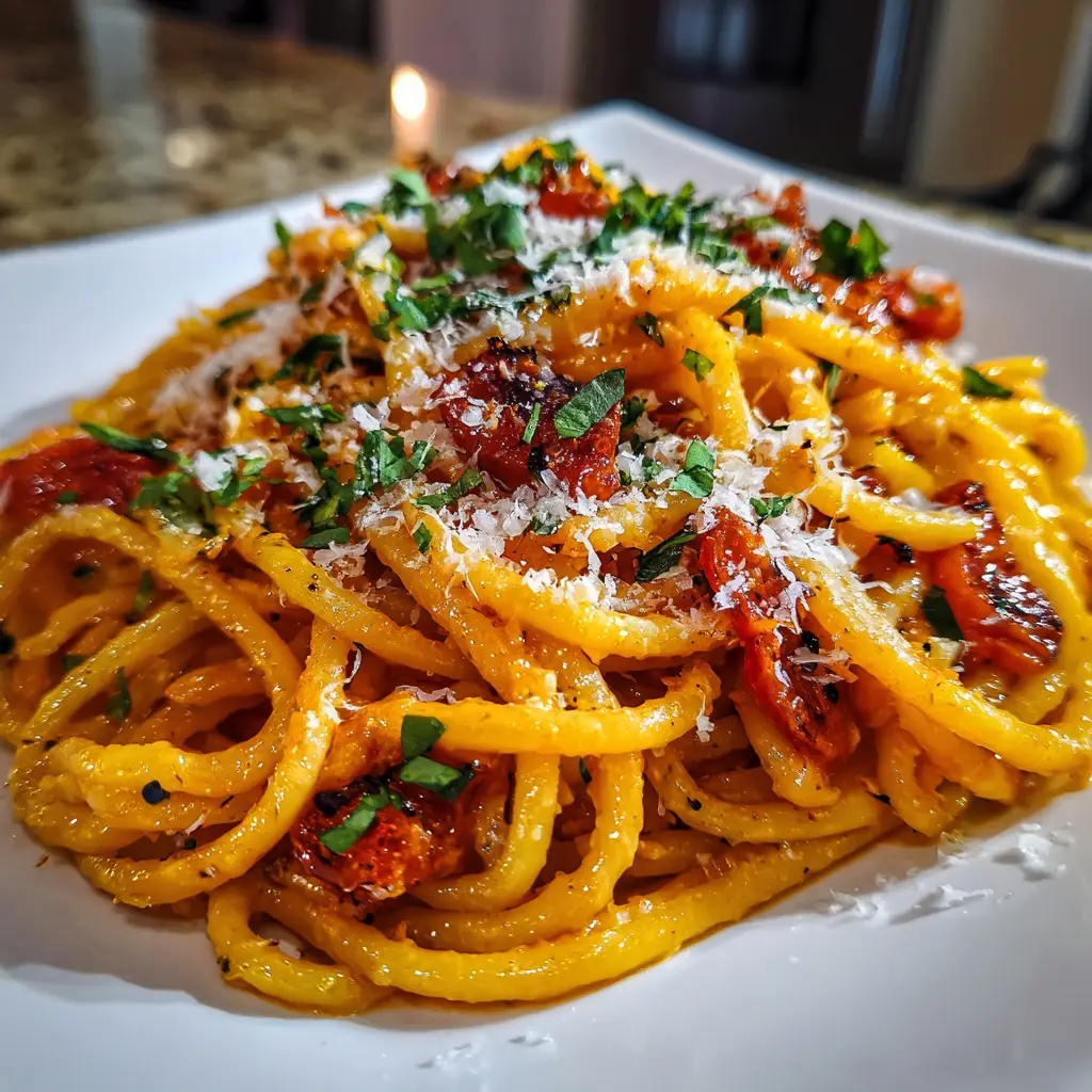 Creamy Tomato Garlic Pasta