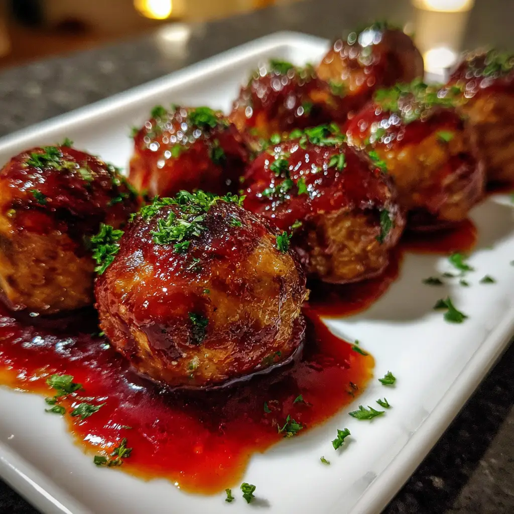 Eyeball Meatballs in Bloody Sauce