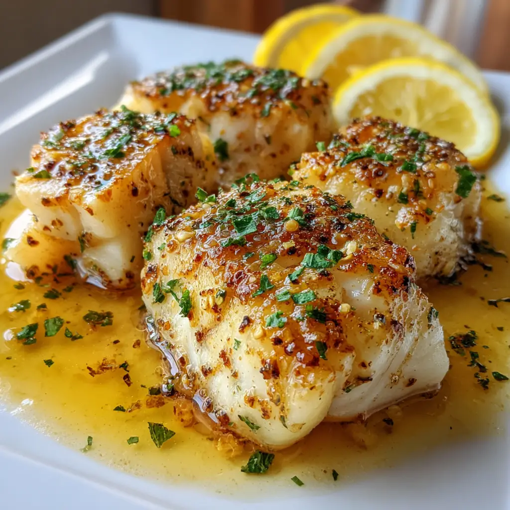 Healthy Lemon Butter Baked Cod