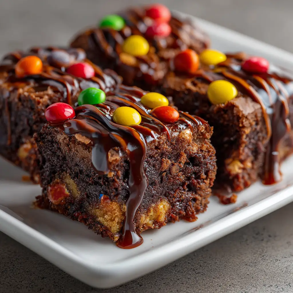M&M Brownies Chocolate Fudge