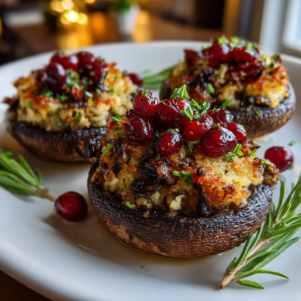 Cherry-Vibe Stuffed Portobello Mushrooms