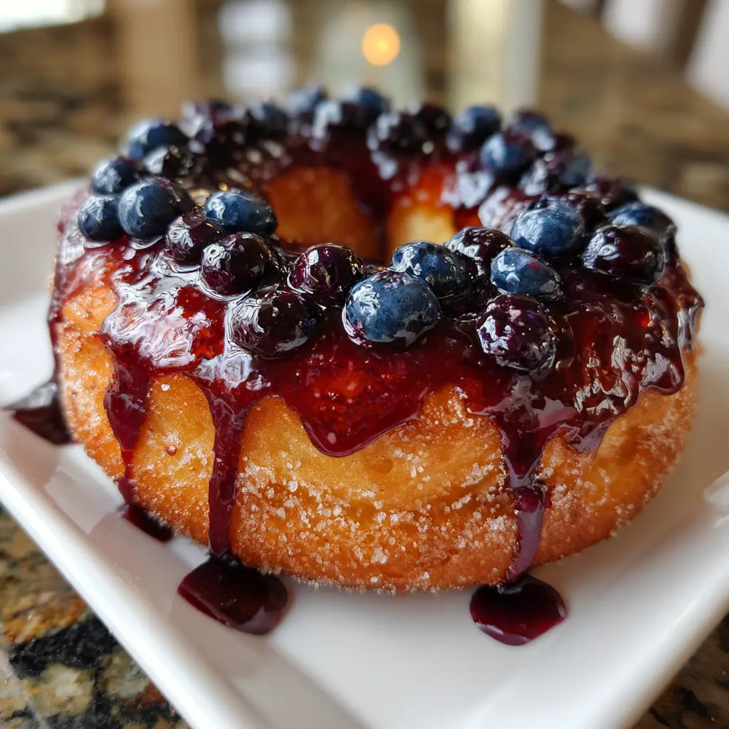 Blueberry Glazed Donut