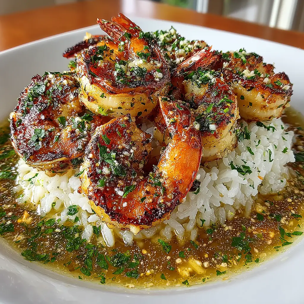 Garlic Butter Shrimp with Rice Recipe