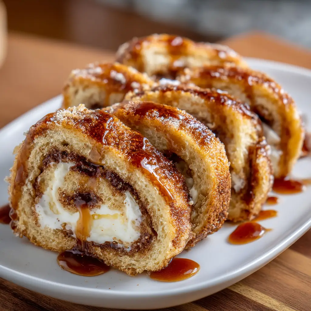 Cinnamon Roll French Toast Roll-Ups