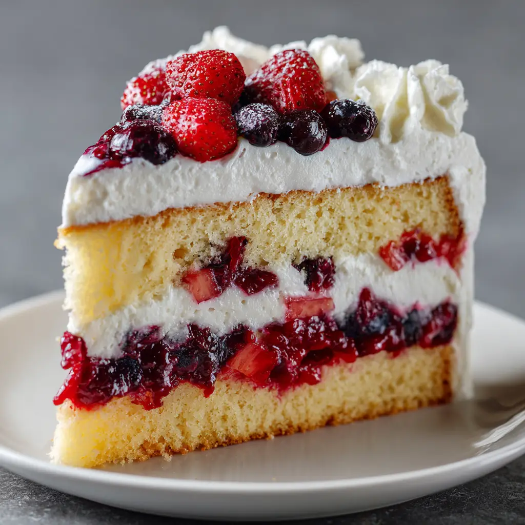 Vanilla Berry Layer Cake