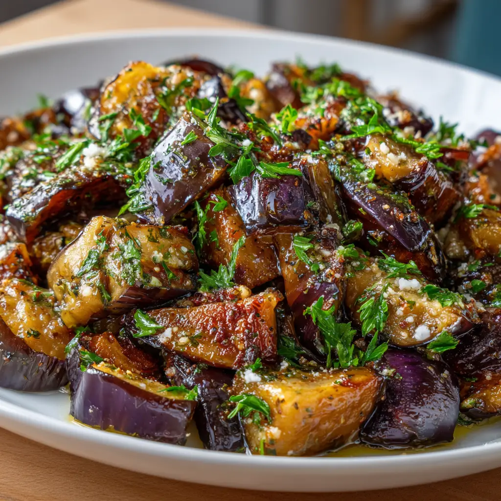 Greek Style Roasted Eggplant