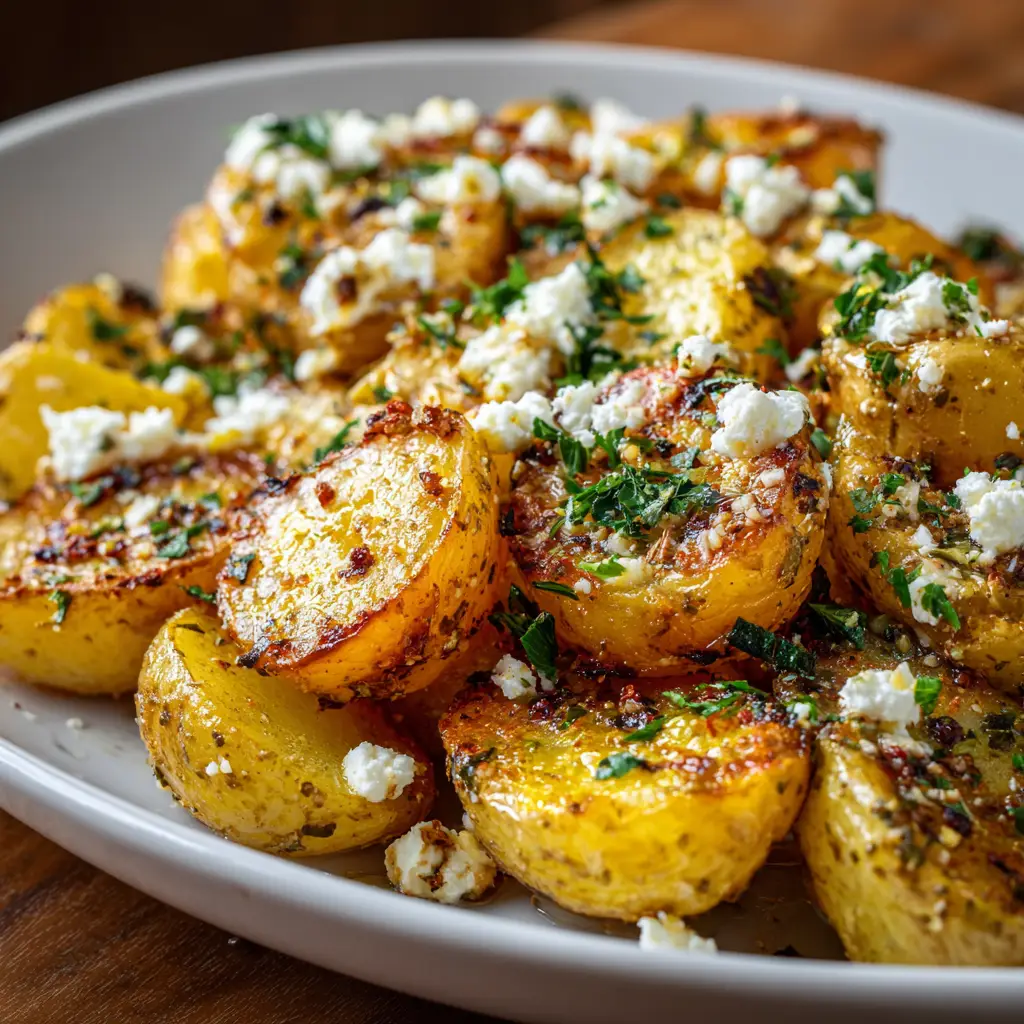 Baked Feta Potatoes Easy One-Pan Mediterranean