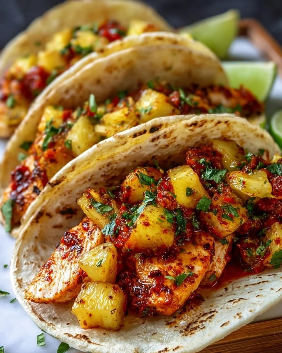 Pineapple Chicken Tacos